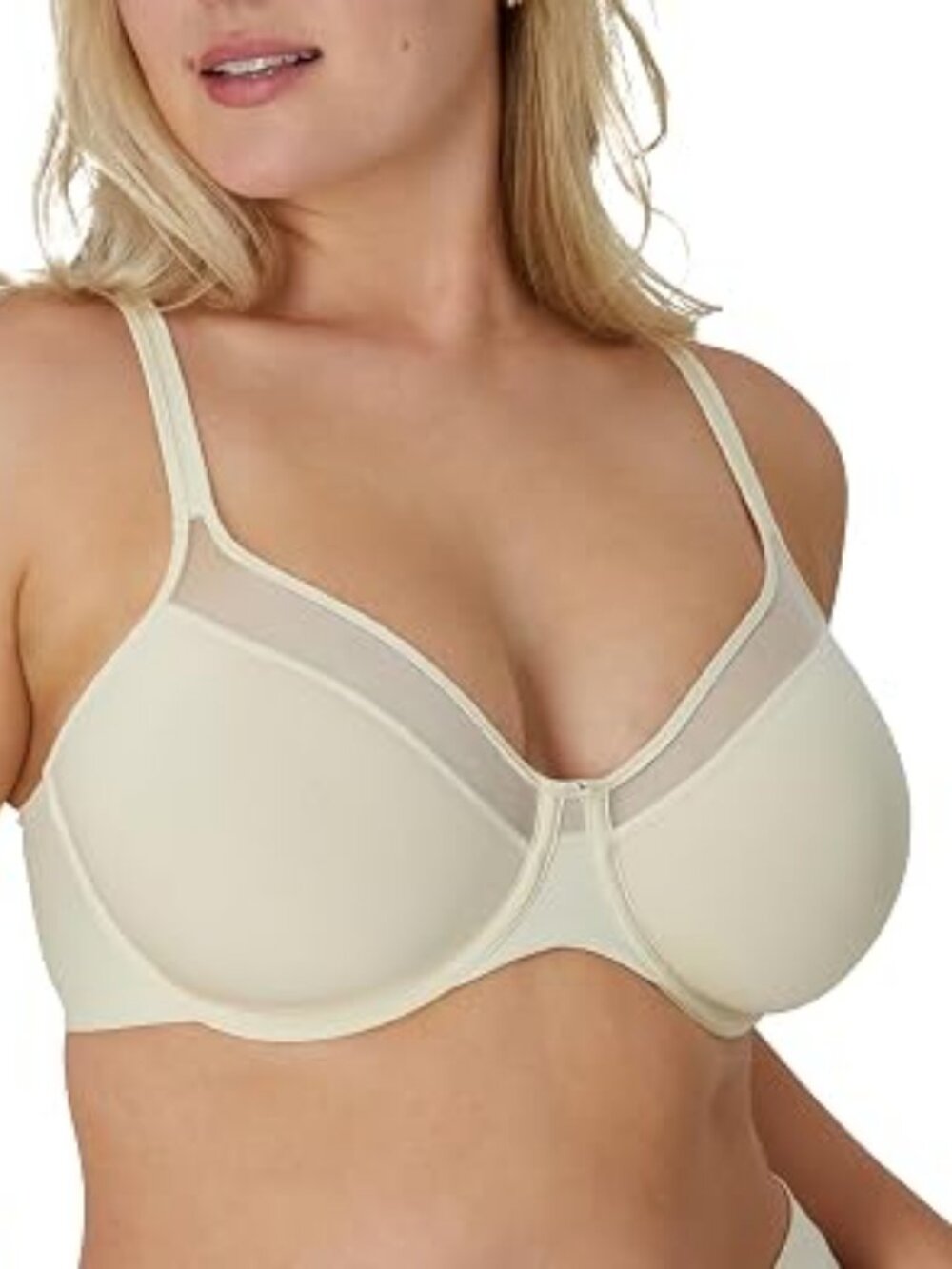 Bali One Smooth U Ultra light underwire bra beige women's size 36C